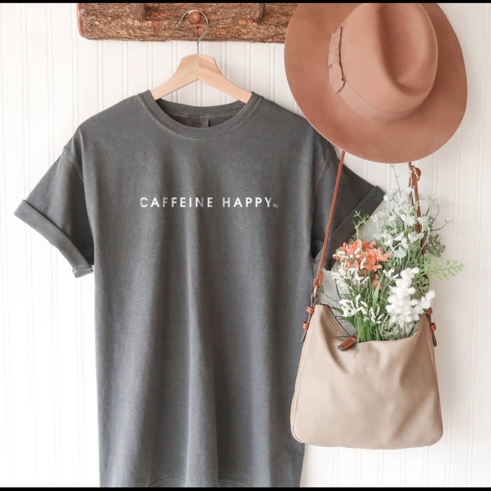 CAFFEINE HAPPY - Unisex T- shirt Pre-Shrunk